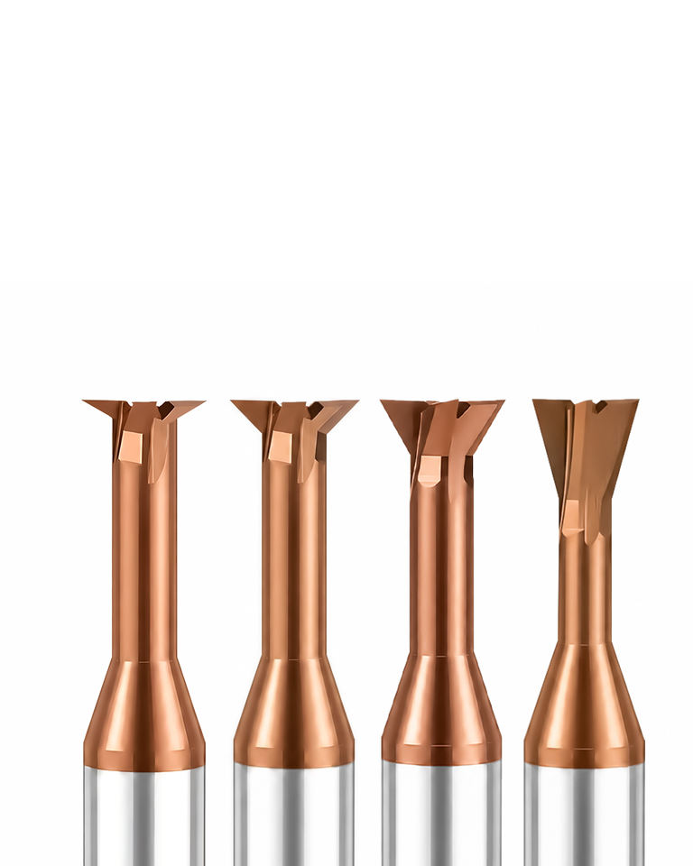 Dovetail End Milling Cutter Tungsten Steel 45 60 Degree Indexable T Slot Welded Carbide Tip Factory Direct Integral 4 Flutes ODM