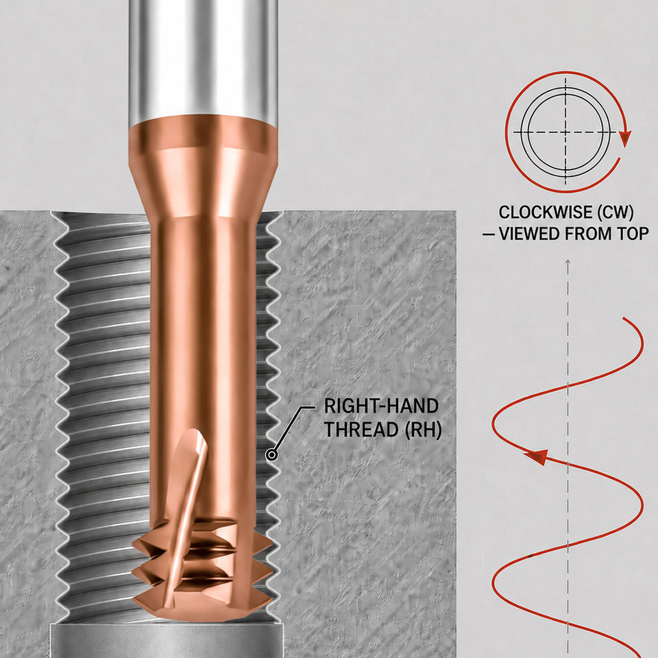 Thread Mill 3 Tooth UNC UNF for Steel Solid Carbide Coated CNC High Efficiency General Purpose Anti Sticking Adjustable External