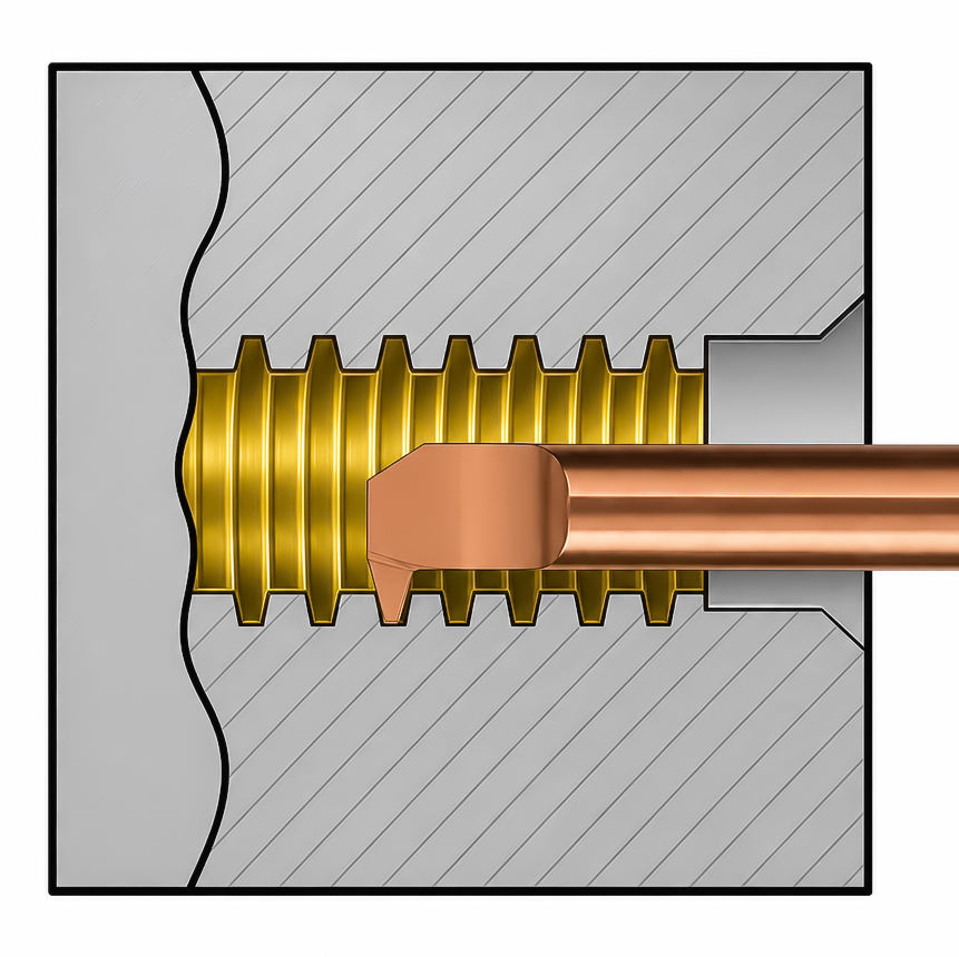 MIR TR 30 Degree Trapezoidal Internal Threading Boring Bar for Steel CNC Machine Boring Tools Anti Vibration Miniature Precision