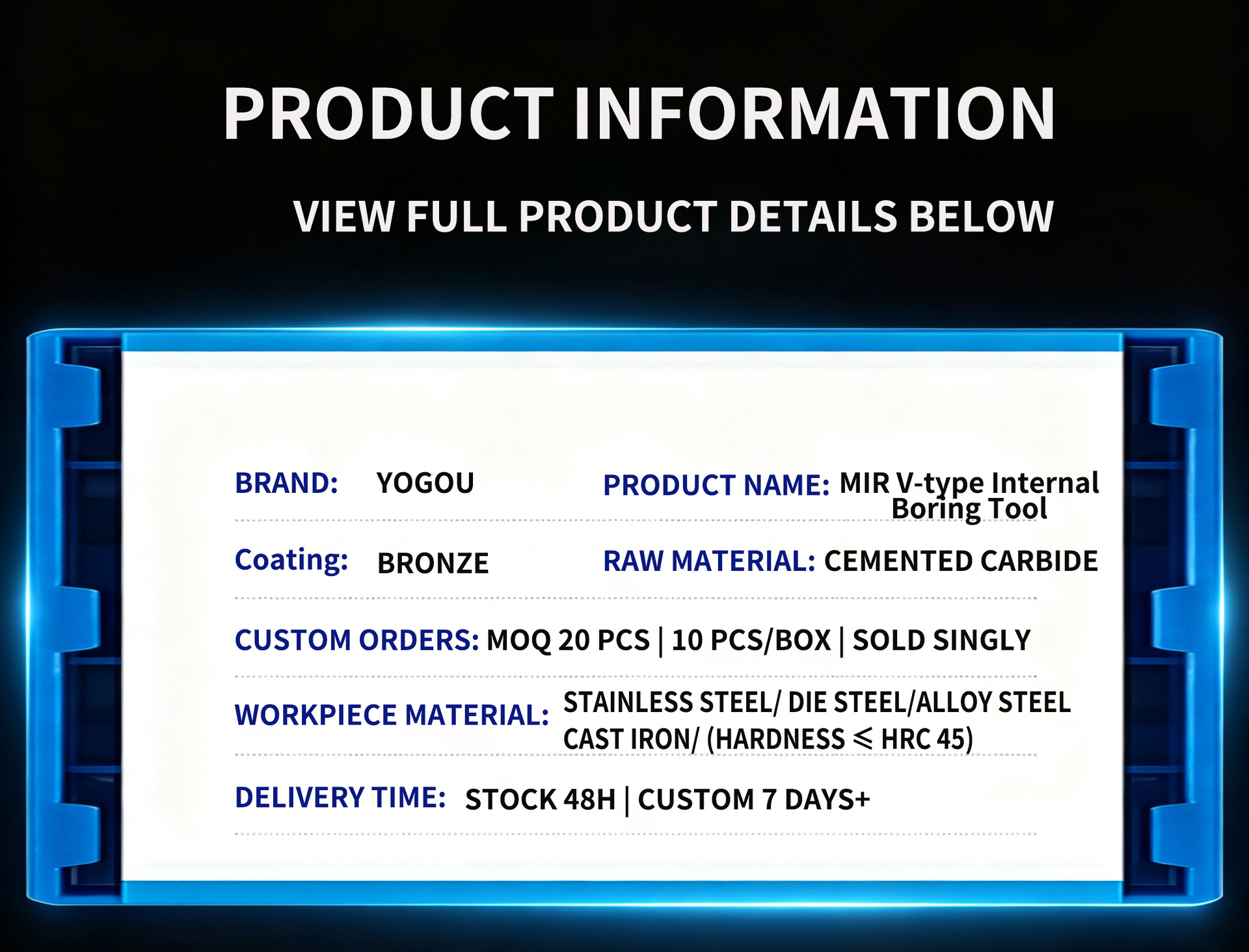 Product specification and technical information 1