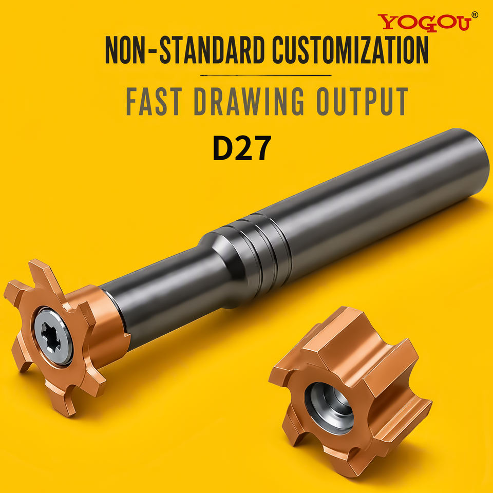 Indexable T-Slot Milling Cutter for Stainless Steel Inserts AlTiN Coated CNC Grooving Tool Modular T-Slot End Mill